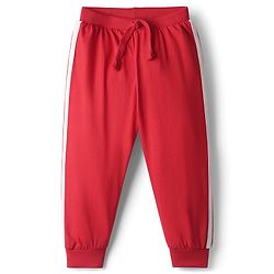 Babyhug Cotton Knit Full Length Football Printed Lounge Pants Pack of 3 - Navy Blue Yellow & Red