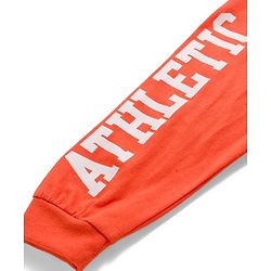 Babyhug Cotton Knit Full Length Lounge Pants with Sport Theme Tape Detailing & Athletic Text Print Pack of 3 - Navy Blue Orange & Dark Green