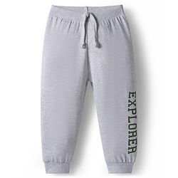 Babyhug Cotton Knit Full Length Lounge Pants With Camouflage & Text Print Pack of 5 - Olive Green White & Yellow