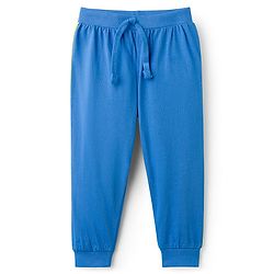 Babyhug Cotton Knit Full Length Joggers with Dino Print Pack of 5 - Blue Navy Blue & Green