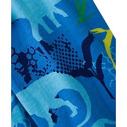 Babyhug Cotton Knit Full Length Joggers with Dino Print Pack of 5 - Blue Navy Blue & Green