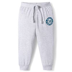 Babyhug Cotton Knit Full Length Lounge Pant With Text Print Pack Of 5 - Multicolour