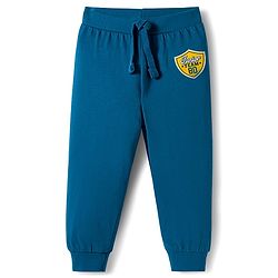 Babyhug Cotton Knit Full Length Lounge Pant With Text Print Pack Of 5 - Multicolour