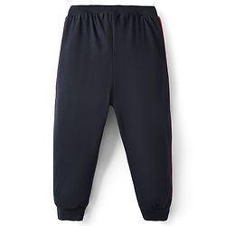 Babyhug Cotton Knit Full Length Lounge Pant With Number Print - Navy Blue