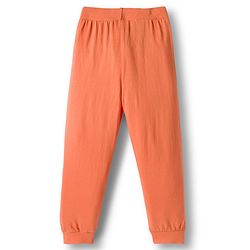 Babyhug Cotton Knit Full Length Lounge Pant With Dino Print Pack Of 2 - Light Blue & Coral