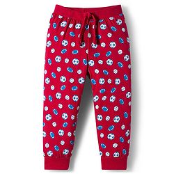 Babyhug Cotton Knit Full Length Lounge Pants with Sports Print Pack of 3 - Red Grey & Blue