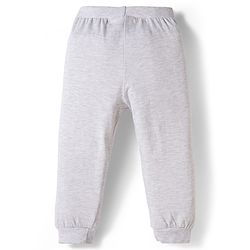 Babyhug Cotton Knit Full Length Lounge Pants with Sports Print Pack of 3 - Red Grey & Blue