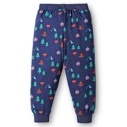 Babyhug Cotton Knit Full Length Lounge Pants with Stripes & Nautical Theme Print Pack of 3 - Multicolor