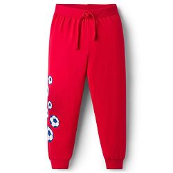 Babyhug Cotton Knit Full Length Lounge Pants With Text Print Pack Of 3 - Green Red & Yellow