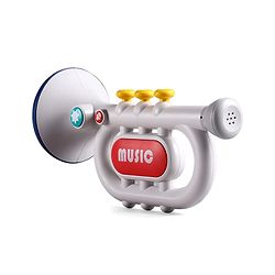 Babyhug Musical Piano with Microphone| Battery Operated|Teaching Mode| Record & Play Mode| Volume Control| Fun Lights|(Colour may vary)