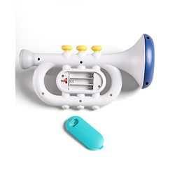 Babyhug Musical Piano with Microphone| Battery Operated|Teaching Mode| Record & Play Mode| Volume Control| Fun Lights|(Colour may vary)