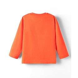 Babyhug 100% Cotton Knit Full Sleeves T-Shirt with Certified  Hero Text Print - Orange