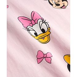 Babyhug Disney Single Jersey Knit Full Sleeves T-Shirt with Minnie and Friends Graphics Pack of 3 - Light Blue Pink & White