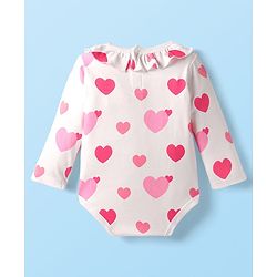 Babyhug Disney Interlock Knit Full Sleeves Onesies with Minnie & Friends Graphics Pack of 3 - Pink & White