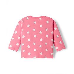 Babyhug Disney Interlock Knit Full Sleeves Jhablas With Minnie & Friends Print Pack Of 3 - Pink White & Dark Pink