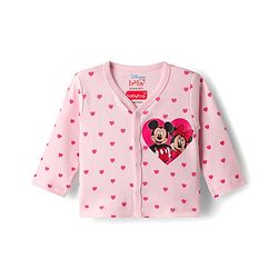 Babyhug Disney Interlock Knit Full Sleeves Jhablas With Minnie & Friends Print Pack Of 3 - Pink White & Dark Pink