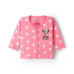 Babyhug Disney Interlock Knit Full Sleeves Jhablas With Minnie & Friends Print Pack Of 3 - Pink White & Dark Pink
