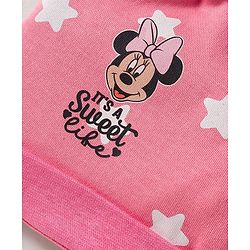 Babyhug Disney Interlock Knit Knot Cap with Minnie Mouse Graphics Pack of 3 Pink & White - Diameter 10 cm
