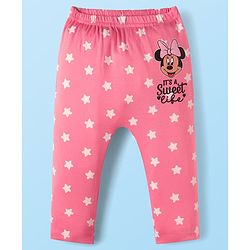 Babyhug Disney 100% Cotton Full Length Diaper Leggings With Minnie & Friends Graphic Pack Of 3 - Multi Colour