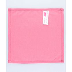 Babyhug Disney Interlock Knit Hand & Face Towel with Minnie Mouse Graphics Pack of 3 L 33 x B 33 - Pink White & Dark Pink
