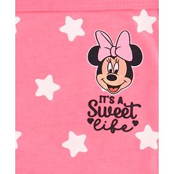 Babyhug Disney Interlock Knit Hand & Face Towel with Minnie Mouse Graphics Pack of 3 L 33 x B 33 - Pink White & Dark Pink