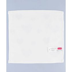 Babyhug Disney Interlock Knit Hand & Face Towel with Minnie Mouse Graphics Pack of 3 L 33 x B 33 - Pink White & Dark Pink