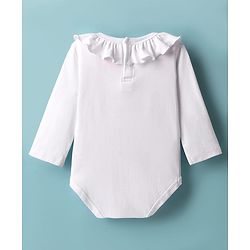 Babyhug Disney Interlock  Knit Full Sleeves Onesie and Skirt with Minnie & Friends Graphic - Pink & White