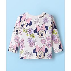 Babyhug Disney Interlock Knit Full Sleeves Jhablas With Minnie Mouse Graphics pack Of 3 - Lime Green Purple & White