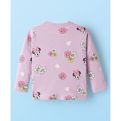 Babyhug Disney Interlock Knit Full Sleeves Jhablas With Minnie Mouse Graphics pack Of 3 - Lime Green Purple & White