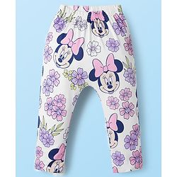 Babyhug Disney Interlock Knit Full Length Diaper Leggings With Minnie Mouse Graphics Pack of 3 - Multicolor