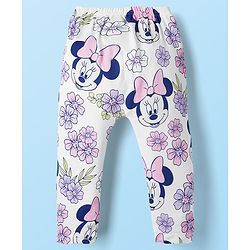 Babyhug Disney Interlock Knit Full Length Diaper Leggings With Minnie Mouse Graphics Pack of 3 - Multicolor