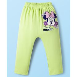 Babyhug Disney Interlock Knit Full Length Diaper Leggings With Minnie Mouse Graphics Pack of 3 - Multicolor