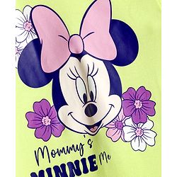 Babyhug Disney Interlock Knit Full Sleeves Rompers With Minnie Mouse Graphics Pack of 3 - Light Green & Lavender