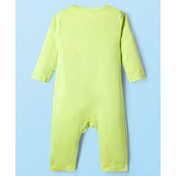 Babyhug Disney Interlock Knit Full Sleeves Rompers With Minnie Mouse Graphics Pack of 3 - Light Green & Lavender