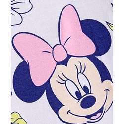 Babyhug Disney Interlock Knit Full Sleeves Rompers With Minnie Mouse Graphics Pack of 3 - Light Green & Lavender