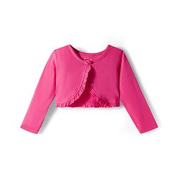 Babyhug Cotton Woven Full Sleeves Shrug & Frock with Floral Print - Pink & White