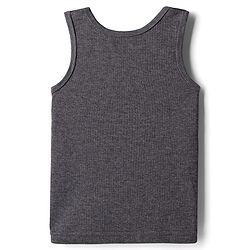 Babyhug Knit Sleeveless Solid Thermal Vest - Grey