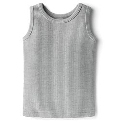 Babyhug Knit Sleeveless Solid Colour Thermal Inner Vest - Light Grey