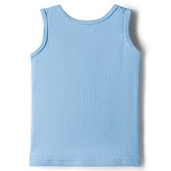 Babyhug Knit Sleeveless Solid Thermal Vest - Light Blue