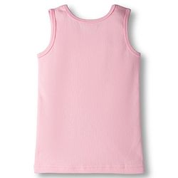 Babyhug Knit Sleeveless Solid Thermal Vest - Pink