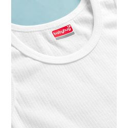 Babyhug Knit Sleeveless Solid Thermal Vest - Offwhite