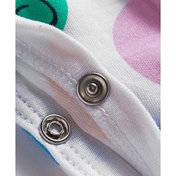 Babyhug Disney Full Sleeves Footed Sleep Suit With Minnie & Friends Graphics Pack Of 2 - Purple & White