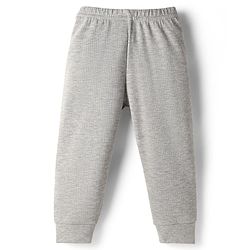 Babyhug Knit Full Sleeves Solid Front Open Thermal Set - Light Grey