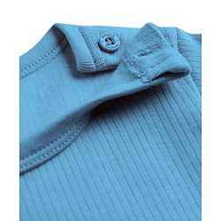 Babyhug Knit Full Sleeves Solid Pullover Thermal Vest - Light Blue