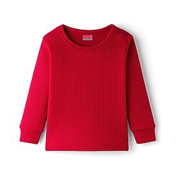 Babyhug Knit Full Sleeves Solid Colour Thermal Inner Pullover Vest - Red