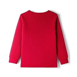 Babyhug Knit Full Sleeves Solid Colour Thermal Inner Pullover Vest - Red