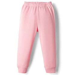 Babyhug Knit Full Length Thermal Wear Leggings - Pink