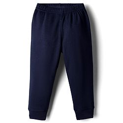 Babyhug Knit Full Length Thermal Wear Leggings - Navy Blue