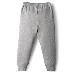 Babyhug Knit Full Length Thermal Wear Leggings - Light Grey