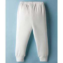 Babyhug Knit Full Length Thermal Wear Leggings - Offwhite